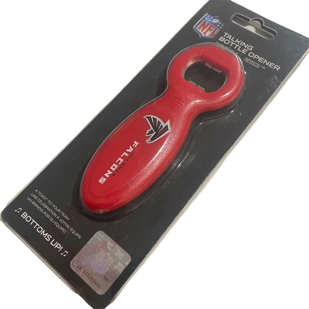 New! Atlanta Falcons Red Talking Bottle Opener - NFL